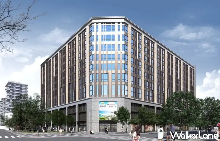 ▲宜得利攜手麗寶集團於台北圓山打造「NITORI MALL 圓山」，外觀示意圖展現約1700坪的複合式商場空間規劃。 圖／宜得利家居提供；窩客島編輯李維唐整理