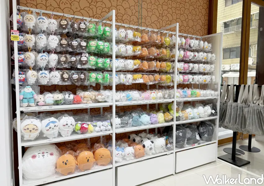 ▲nagano market TAIPEI台北常設店集結吉伊卡哇、小八貓與兔兔玩偶,nagano角色們周邊一次收。(攝影:鄭亦庭)