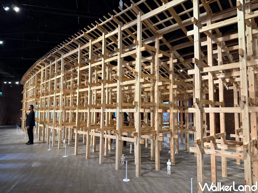 ▲日本關西萬博環形大屋頂來台!《藤本壯介建築展》海外巡迴首站在台北忠泰美術館登場。(攝影:鄭亦庭)