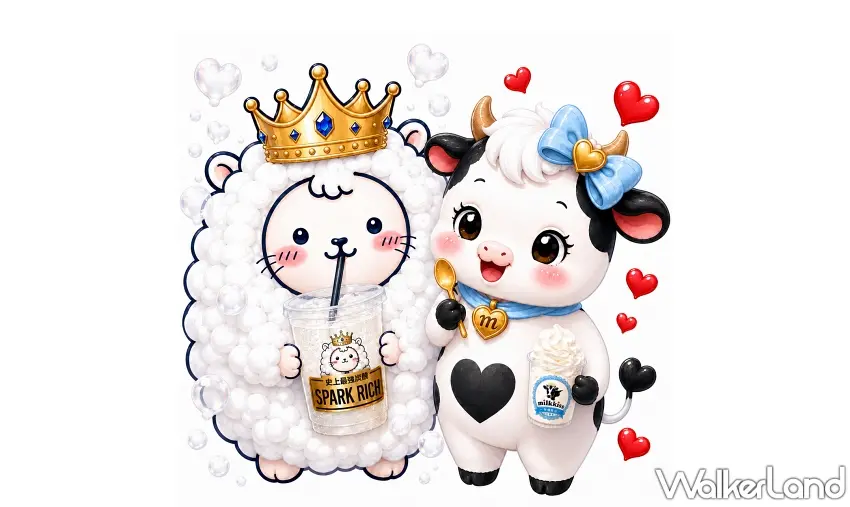 ▲品牌可愛吉祥物Mousse君與Milkkiss醬。 圖/milkkiss提供;窩客島編輯李維唐整理