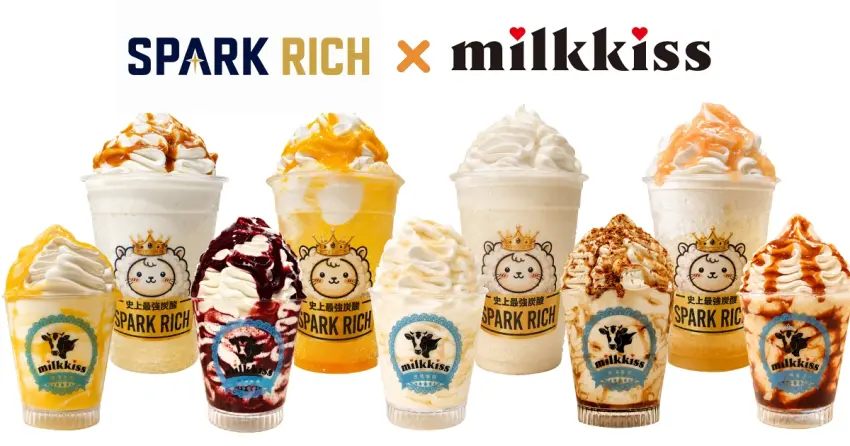 銷量破2萬支爆款生霜淇淋進駐舞濱！「milkkiss」與「SPARK RICH」打造暑假夢幻消暑甜點。