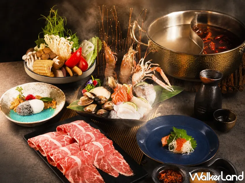 ▲《秋草鍋物料理》嚴選在地新鮮海鮮與無毒蔬果入鍋,呈現產地到餐桌零距離的極致風味。圖/遠雄悅來大飯店提供;窩客島編輯李維唐整理