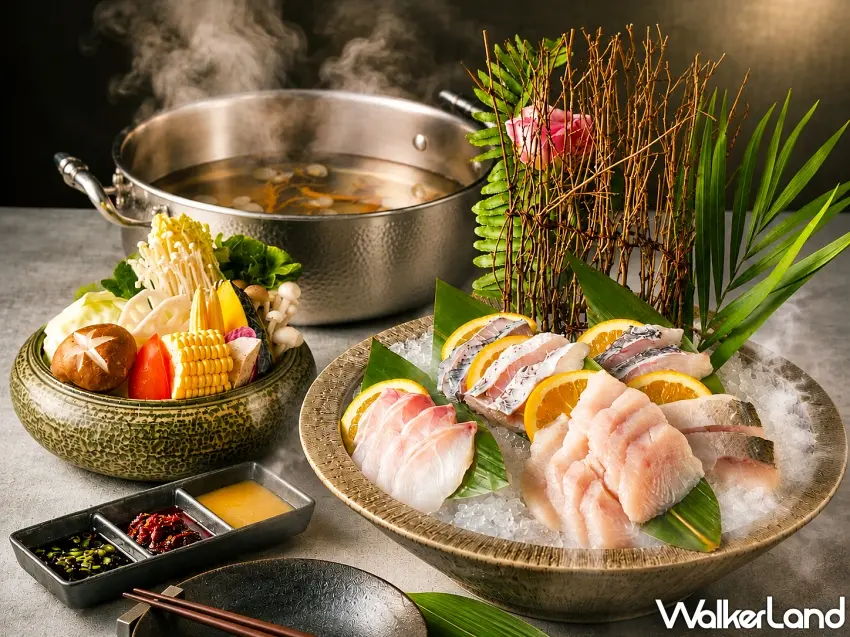 ▲館內提供4款特色湯底與豐盛海陸陣容,從清爽海味到麻辣香氣皆能滿足饕客味蕾。圖/遠雄悅來大飯店提供;窩客島編輯李維唐整理