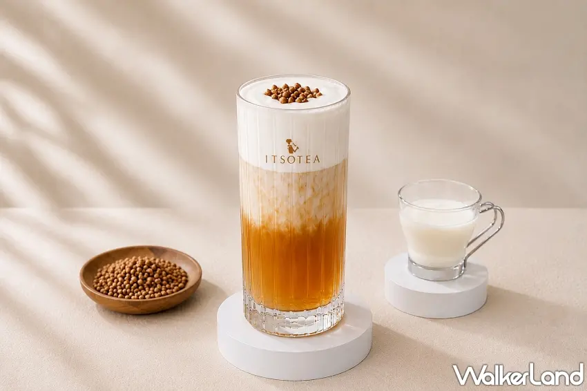▲一手私藏世界紅茶推出無咖啡因「穗蒔蕎拿鐵」,熟炒穀香搭配純淨鮮乳交織出豐富層次。圖/一手私藏世界紅茶提供;窩客島編輯李維唐整理