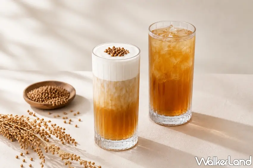 ▲黃金苦蕎麥香結合純淨乳香,一手私藏世界紅茶全新「一期一麥」系列打造零負擔茶飲體驗。圖/一手私藏世界紅茶提供;窩客島編輯李維唐整理
