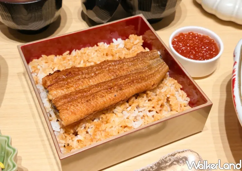 ▲主食鰻魚蓋飯加鮭魚卵搭配特製清湯,鋪滿鮮美鮭魚卵交織出宛如珠寶盒般的奢華饗宴。(攝影:鄭雅之)