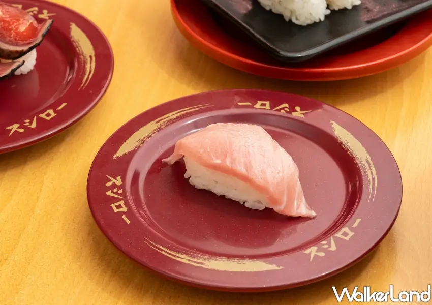 ▲壽司郎開幕限定餐點極上鮪魚大腹,試營運期間享40元銅板優惠價。