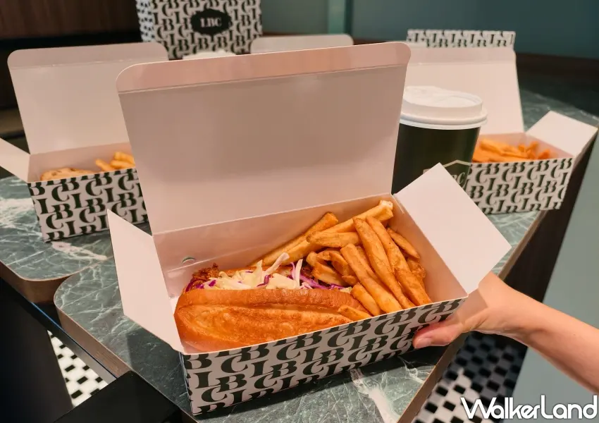 ▲PUREBREAD旗下LBC進駐大巨蛋遠東Garden City地下2樓,提供煙燻牛等現點現製美式三明治搭配現炸牛油薯條外帶餐盒。(攝影:鄭雅之)