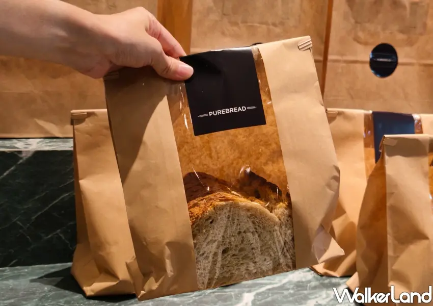 ▲PUREBREAD Bakery在大巨蛋遠東Garden City地下2樓開展據點,供應多款香氣濃郁的酸種麵包與質感烘焙產品。(攝影:鄭雅之)