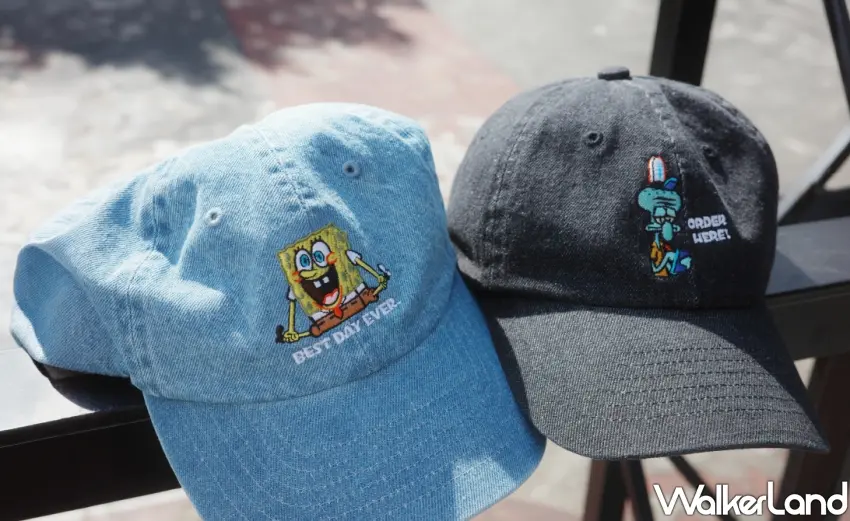 ▲消費滿額即可加購「海綿寶寶刺繡老帽」，百搭牛仔質感穿搭迷必收。