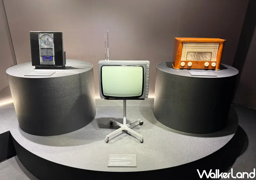 ▲B&O百年展必看亮點！亞太區首次展出Mini 508K真空管收音機、Beovision 600。(攝影：鄭亦庭)