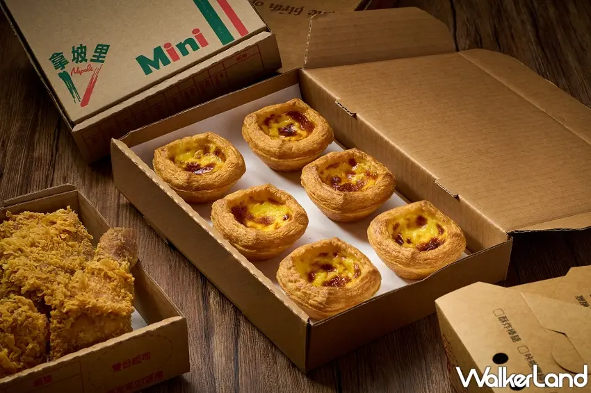 ▲拿坡里經典原味蛋塔6入盒裝,酥香塔皮包覆滑嫩蛋餡,特惠價只要199元。圖/拿坡里提供;窩客島編輯李維唐整理
