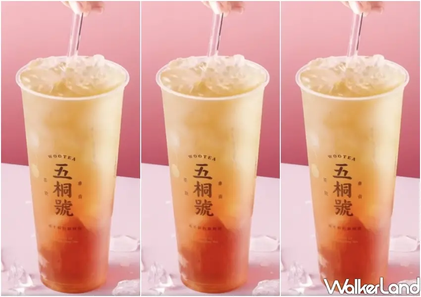 ▲五桐號限定冷飲山形蜜桃凍飲，嚴選日本山形水蜜桃搭配Q嫩綠茶凍與烏龍茶韻，層次豐富，天天喝不膩。
