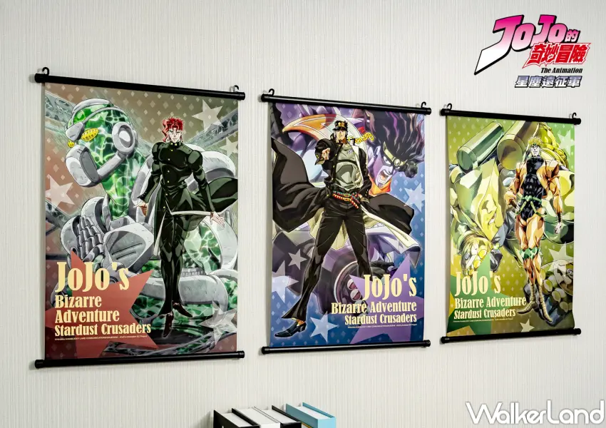 ▲JOJO台中快閃店新周邊推薦!空條承太郎、DIO、花京院掛軸。