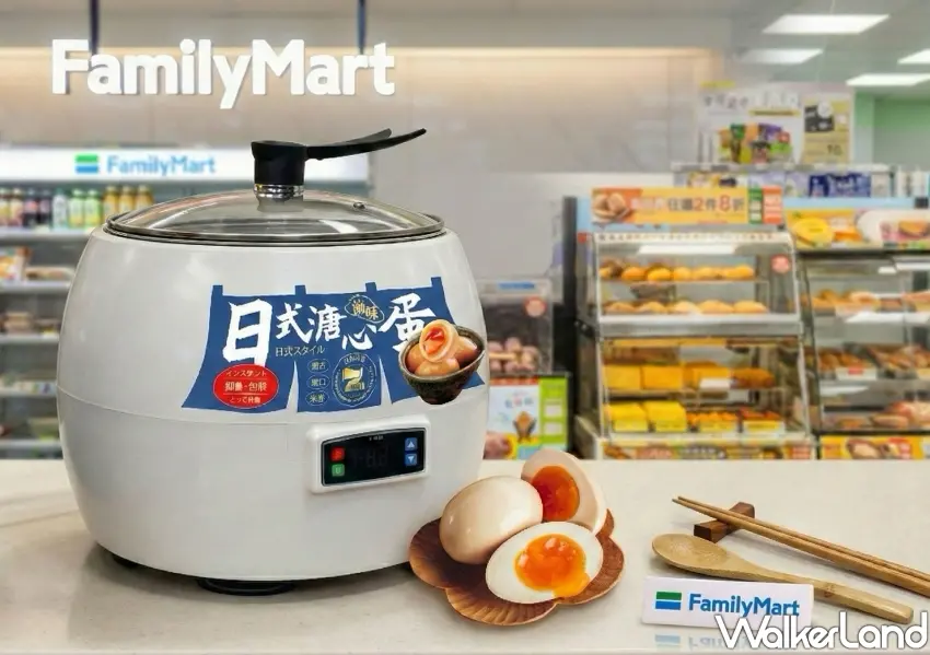 ▲全家熟食區日式溏心蛋主打Q彈蛋白與濃郁濕潤蛋黃,成為外食加菜新選擇。
