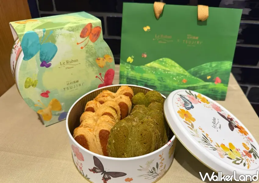 ▲台中中友快閃限定販售的辻利茶舗與法朋聯名禮盒,一次能品嚐到宇治抹茶與老奶奶檸檬雙重風味。