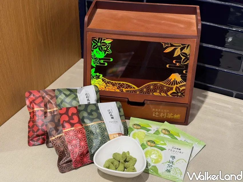 ▲詠月茶閣木櫃禮盒內部貼心收納多款精選茶酥與茶包,是今年最具質感的日式風格中秋送禮首選。