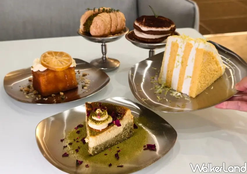 ▲微風信義KA COFFEE LOUNGE提供多款職人嚴選蛋糕,以及精緻下午茶甜點。(攝影:鄭雅之)