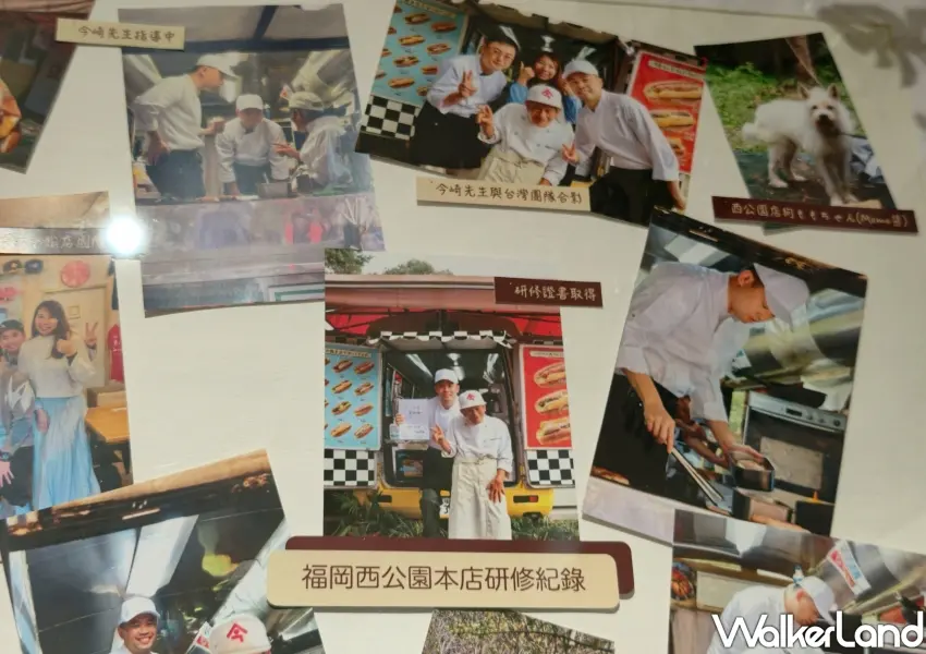▲店內牆上展示台灣店主赴日本福岡西公園苦修的研修紀錄,傳承宇宙人爺爺五十年的職人精神。(攝影:鄭雅之)