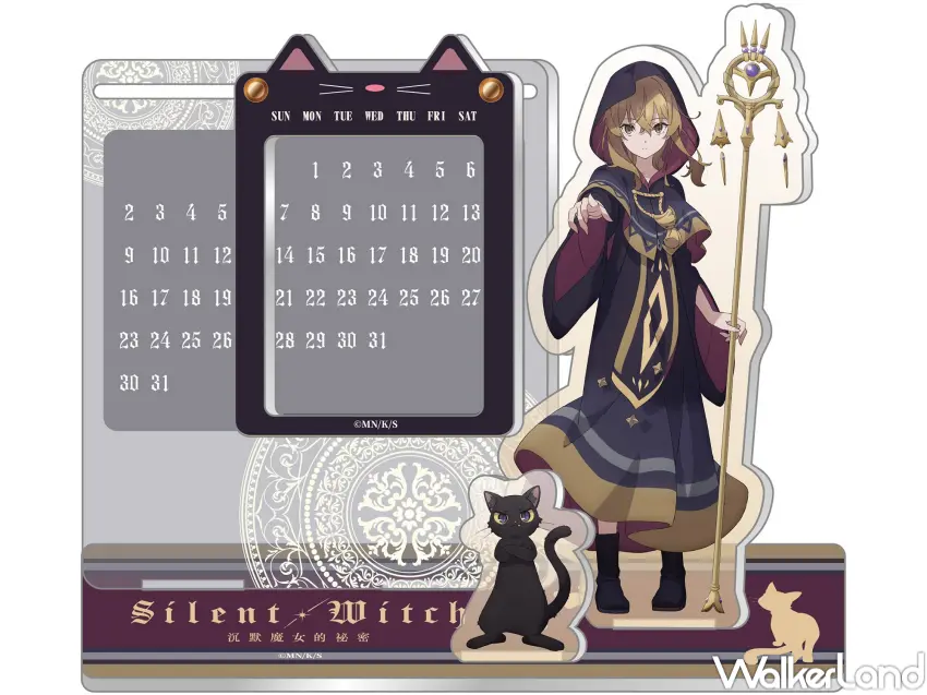 ▲曼迪秋日祭在微風信義!推薦必買《Silent Witch沉默魔女的秘密》壓克力萬年曆等周邊。