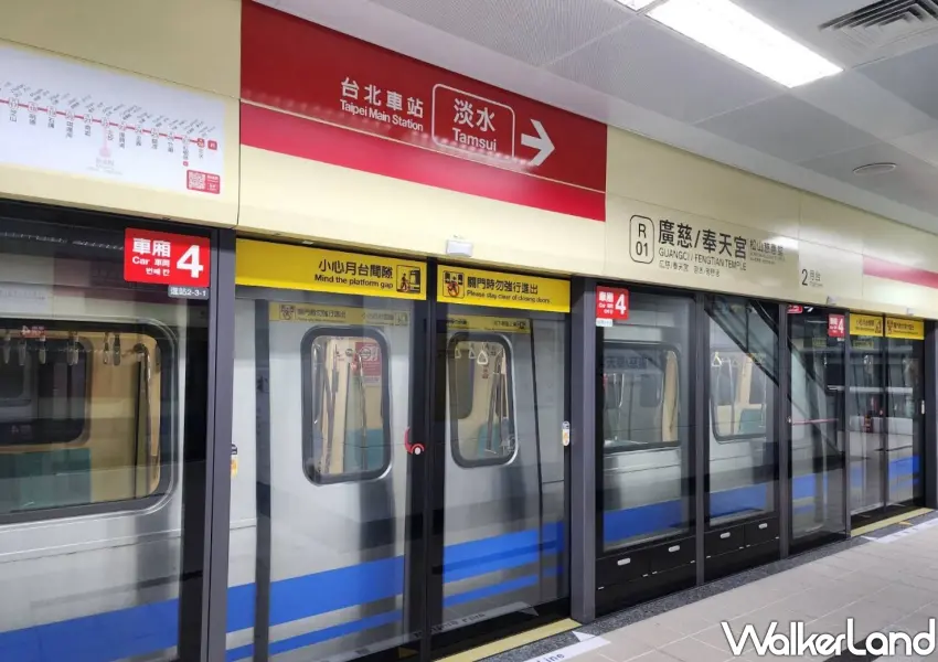 ▲台北捷運淡水信義線廣慈奉天宮站正式通車,成為紅線全新營運終點站,首月享象山至廣慈奉天宮新路段免費搭乘優惠。