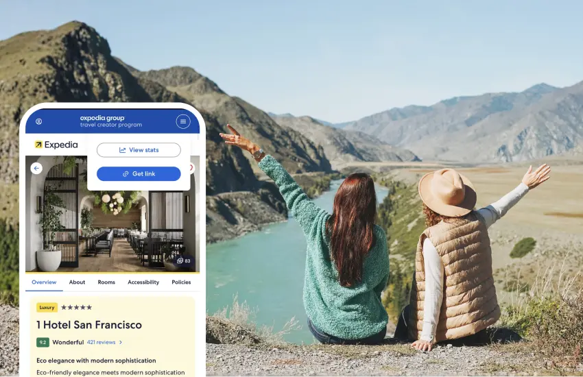▲無論是想要民宿或是景觀飯店，通通讓Expedia包辦你的各種住宿需求