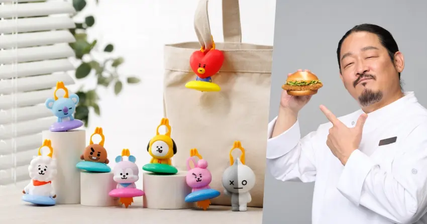 麥當勞菜單大改版！黑白大廚金度潤代言勁脆鷄腿堡，BT21公仔49元這天開搶。