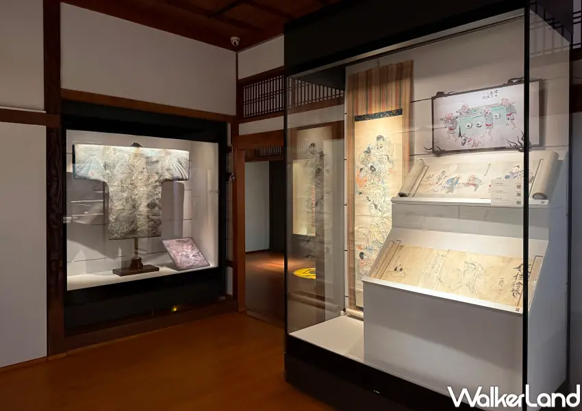 ▲北投文物館特展《百鬼繚亂》由妖怪學者湯本豪一親自策展,展出16公尺長妖怪繪卷、歌川國芳等珍貴館藏。(攝影:鄭亦庭)