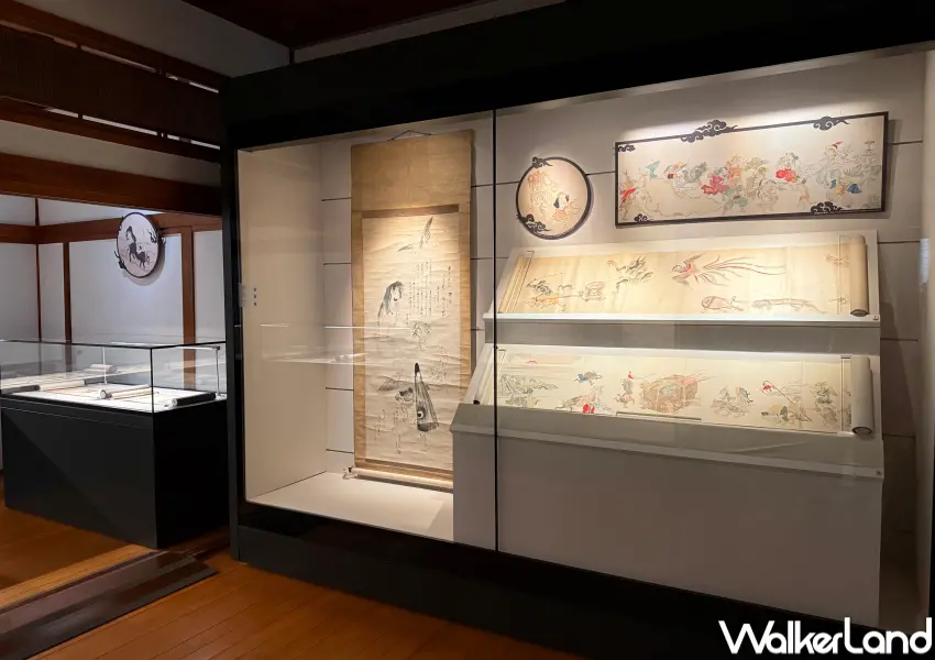 ▲北投文物館特展《百鬼繚亂》由妖怪學者湯本豪一親自策展,展出16公尺長妖怪繪卷、歌川國芳等珍貴館藏。(攝影:鄭亦庭)