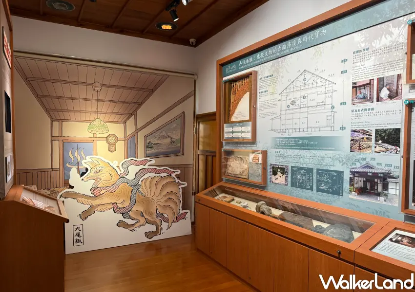 ▲北投文物館特展《百鬼繚亂》精選百餘件橫跨江戶至昭和時代珍貴妖怪館藏。(攝影:鄭亦庭)