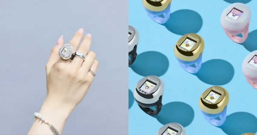 ▲全新Tamagotchi ring電子雞讓玩家能將掌上寵物戴在手指上,隨時隨地體驗養育與互動的療癒樂趣。