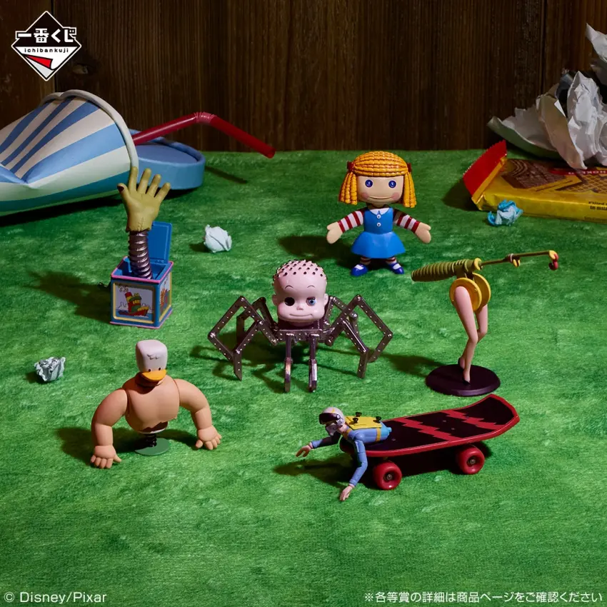 ▲顛覆以往溫馨路線,這套一番賞收錄了大量第一集中的怪異改造玩具與經典場面。