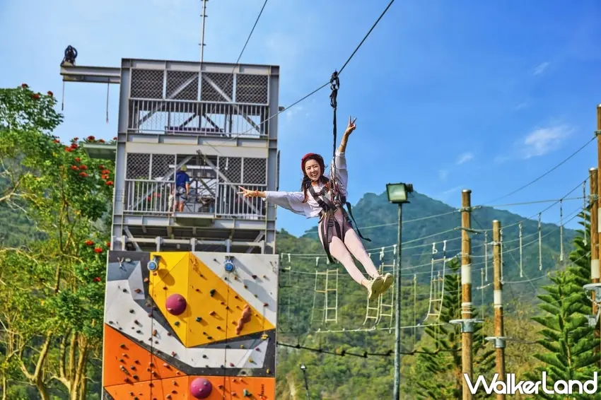 ▲台南趣淘漫旅提供豐富戶外冒險體驗設施,搭配國旅補助與加碼折扣,打造超高CP值的度假行程。圖/凱撒飯店連鎖提供;窩客島整理