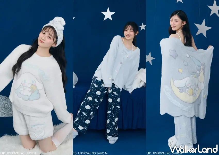 ▲乃木坂46成員川崎櫻穿著SNIDEL HOME大耳狗聯名系列白色針織上衣與玩偶髮帶,展現夢幻甜美的居家氛圍。 圖/SNIDEL HOME提供;窩客島編輯李維唐整理