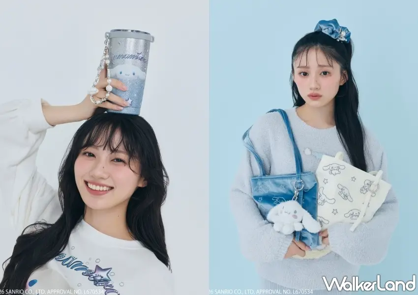 ▲乃木坂46川崎櫻展示大耳狗聯名隨行杯,天鵝絨小提袋與精緻生活配件,打造質感滿分的生活儀式感。 圖/SNIDEL HOME提供;窩客島編輯李維唐整理