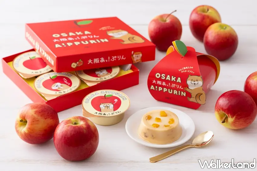 ▲採用鮮豔活潑的蘋果造型外盒,印有可愛謊言水獺抱著蘋果的萌樣。圖/TORAKU株式會社提供;窩客島整理