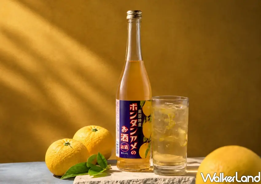 ▲佐餐推薦鹿兒島懷舊文旦飴沙瓦，以傳統糖果為靈感調製，清新柑橘香氣酸甜解膩，單杯售價180元。