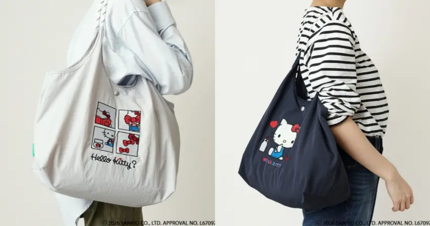 日本社群熱銷包強勢回歸！Hello Kitty精緻立體刺繡包130g羽量級15L大容量，必搶