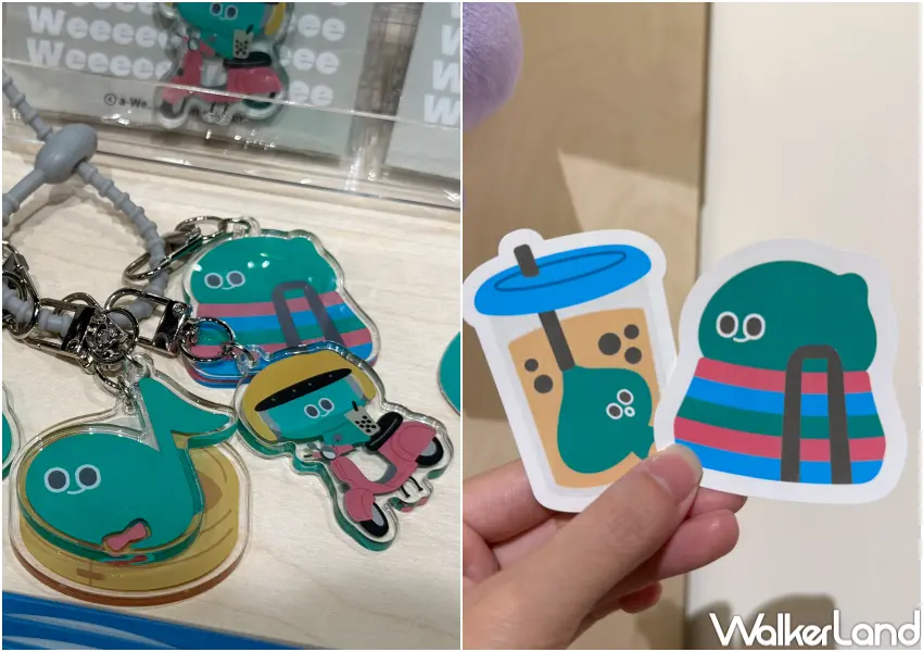 ▲空總a-We特展周邊區!a-We保溫瓶、托特包、隨身包、手機殼等超過50款周邊一次逛。(攝影:鄭亦庭)
