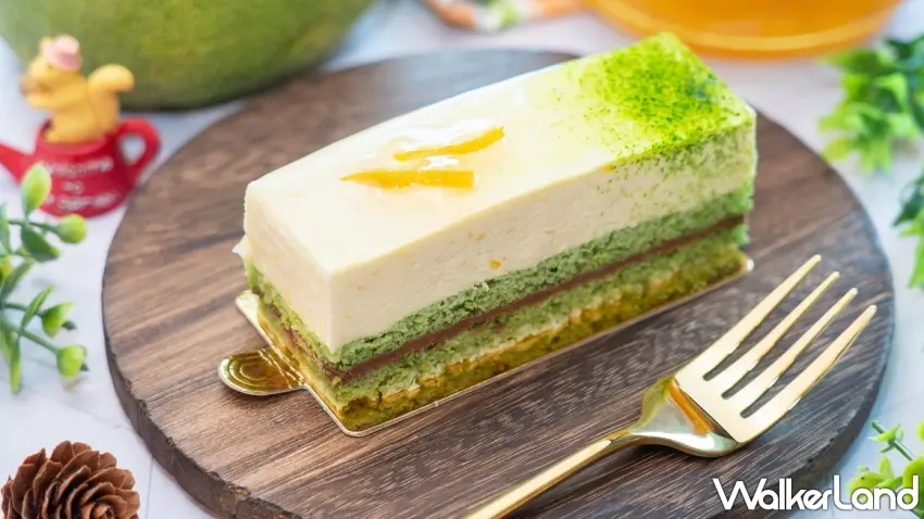 ▲福容大飯店淡水漁碼店攜手八里區農會，嚴選在地優質文旦柚推出視覺感十足的層次甜點【柚香蜜語蛋糕】，200元+10%。 圖／福容大飯店提供；窩客島編輯李維唐整理