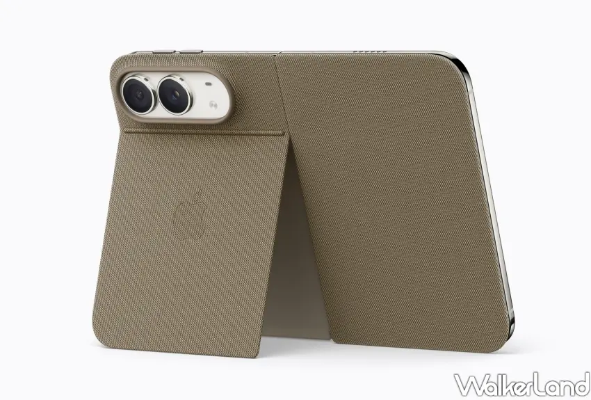 ▲專為iPhone Duo設計的立架保護殼與雙面夾,可將手機穩定立於桌面,方便進行視訊通話與視聽娛樂。