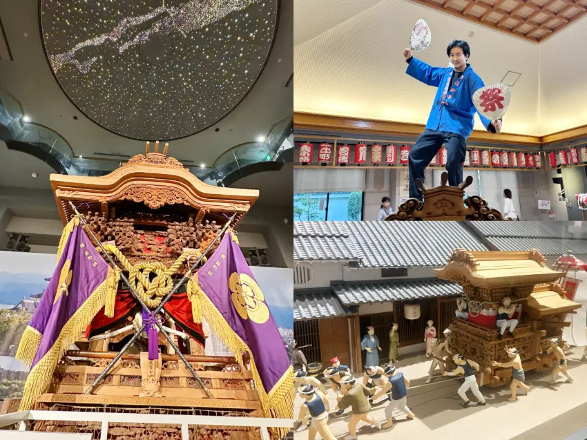▲笛聲、太鼓聲加上祭典參加者的吆喝聲,整座會場瞬間被熱血氣氛包圍!