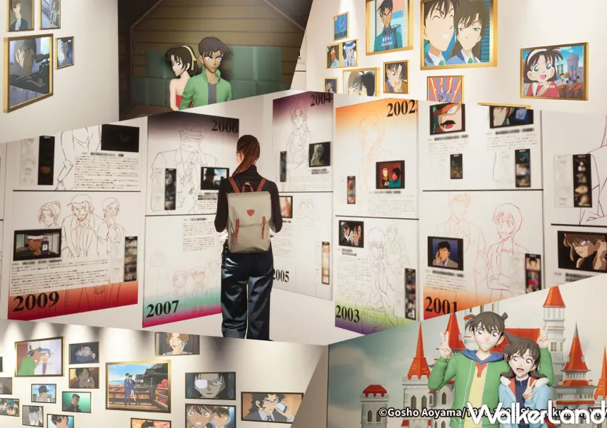 ▲高雄柯南動畫紀念展特別展示區重現30年來最經典的案件與名場面。