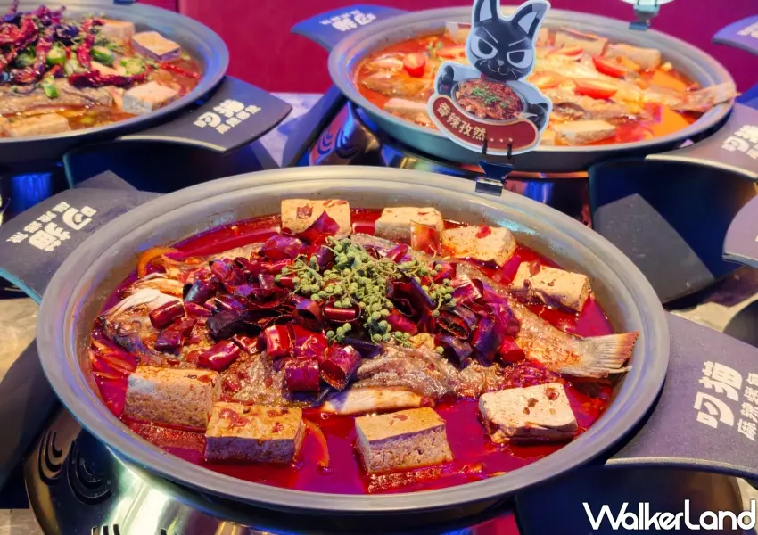 ▲嗜辣饕客不可錯過的招牌香辣孜然烤魚,搭配台灣在地優質鱸魚與吸滿湯汁的豆腐,香氣濃郁超下飯。(攝影:鄭雅之)