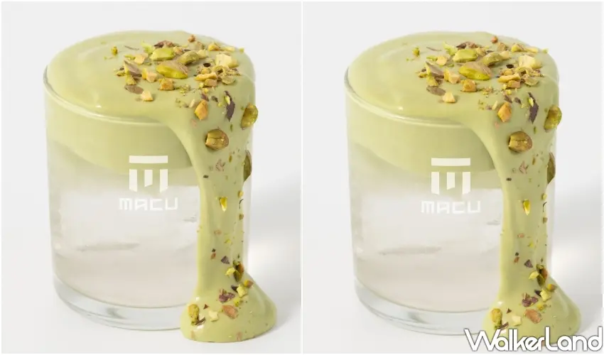 ▲麻古茶坊靈魂配料「開心果芝芝」與「開心果脆脆」,濃郁堅果香與酥脆口感可讓飲料控自由加料特調。