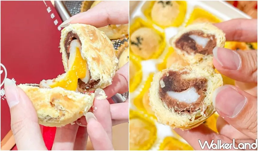 ▲林家蛋黃酥帶來創新風味一口蛋黃酥,包覆香Q軟糯的紅豆麻糬與流沙內餡,甜而不膩的豐富層次為中秋佳節增添驚喜喜悅。