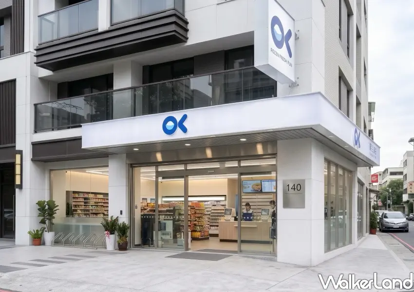 ▲OK超商全新藍白店裝現身雙北街頭,極簡日系風格引爆網路代購與探店熱潮,轉型質感生活選品店。(AI製圖僅供參考)