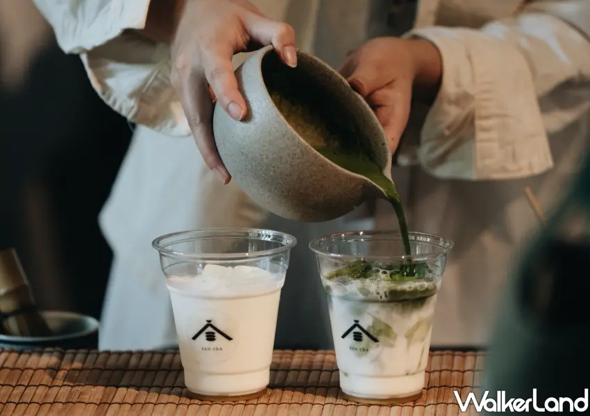 ▲台灣在地品牌「弎坪さんぺん」等特色茶飲齊聚,現場手作現調濃郁抹茶與精緻飲品。