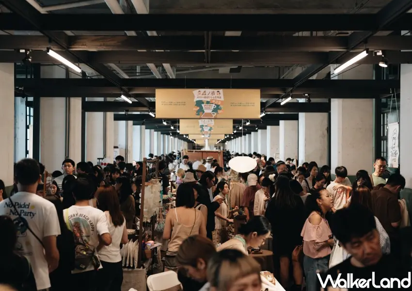 ▲森之市年度盛會移師圓山花博爭豔館,大型室內冷氣場域吸引滿滿人潮共襄盛舉。