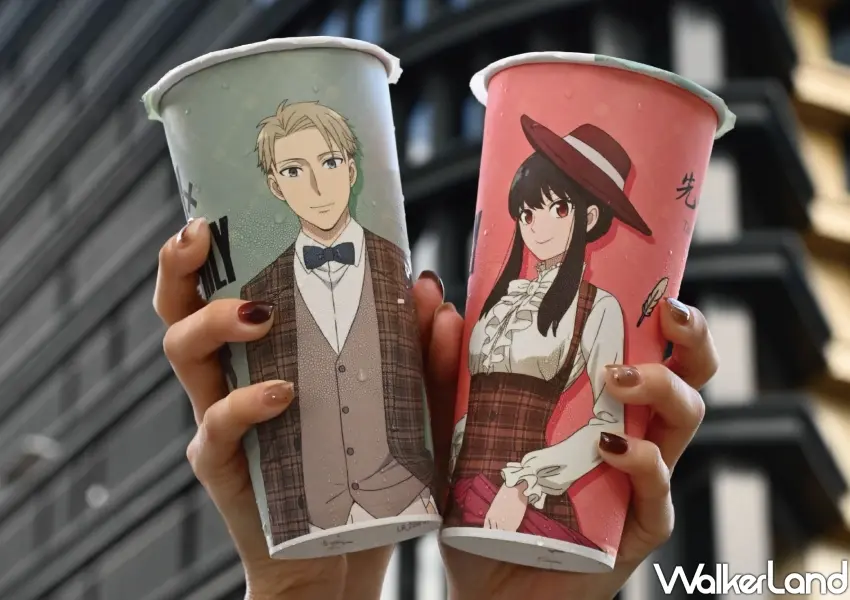 ▲先喝道聯名熱門動漫間諜家家酒,推出黃昏與約爾限定角色杯,引爆手搖飲粉絲收集熱潮。
